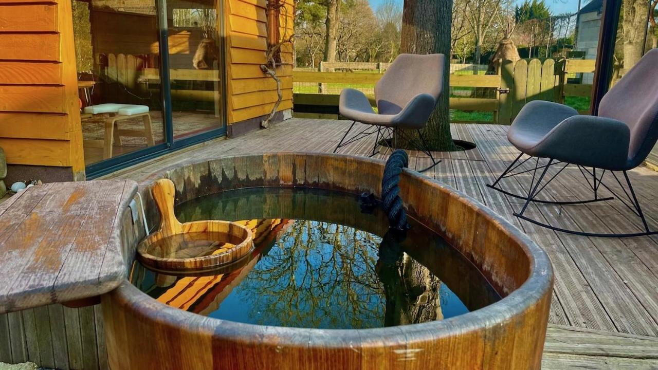 O Et Terre, Gite Ressourcement Bains Spa Cryo Sauna Et Foret Dormelles Exterior foto